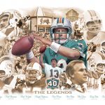 Miami Dolphins 40th anniversary hall of fame print